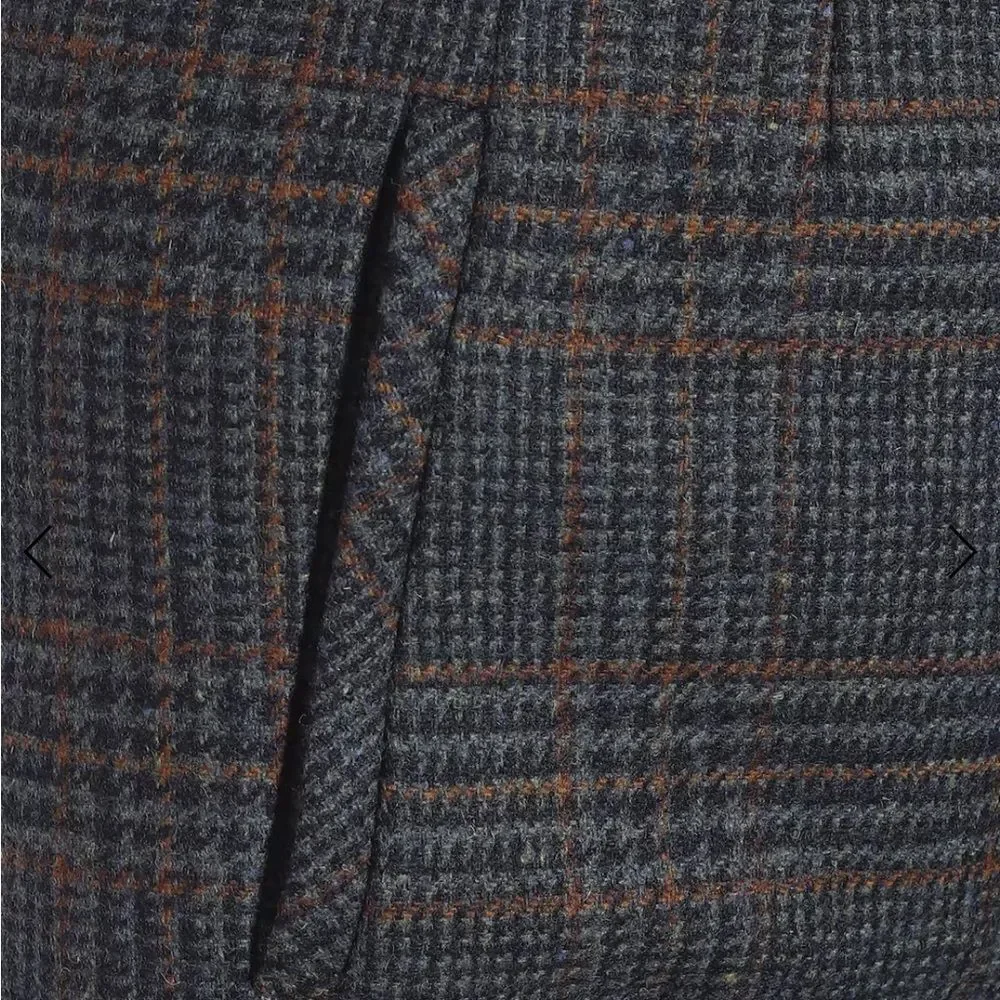 Veronica Beard Dova Prince Of Wales NEW Checked Wool Straight-leg Pants $595 - Picture 7 of 7